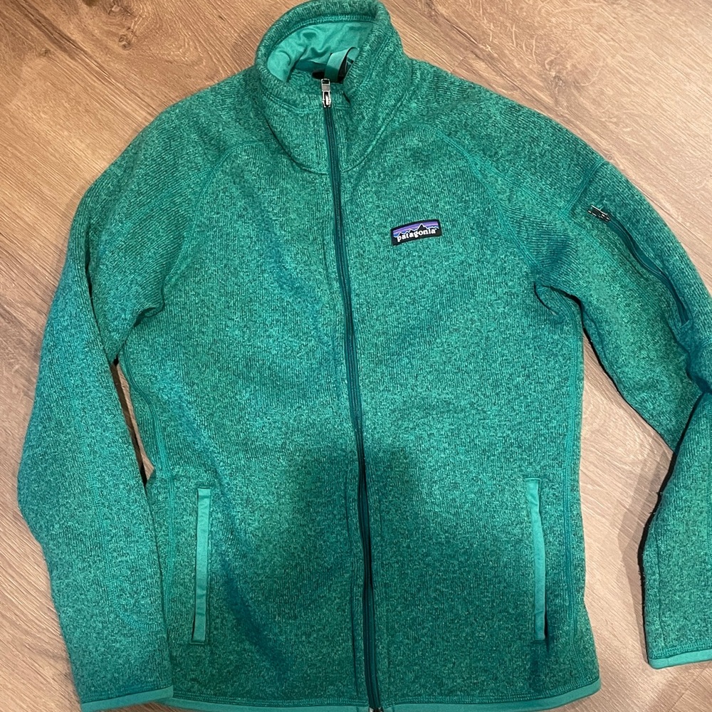 Patagonia Teal Full-Zip Fleece Jacket